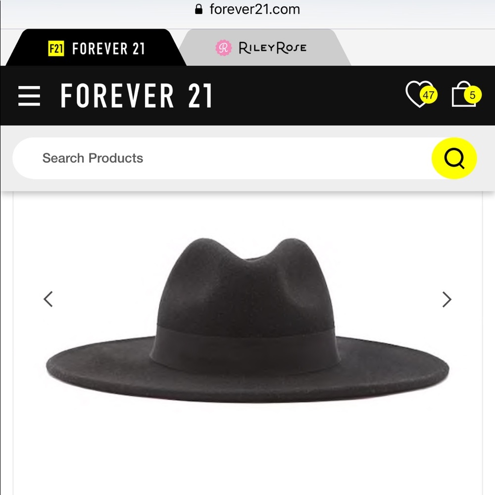 New Wool wide rim fedora